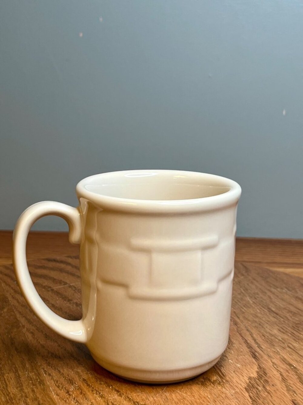 New In Box Longaberger Woven Traditions Ivory Mug - Picture 2 of 10